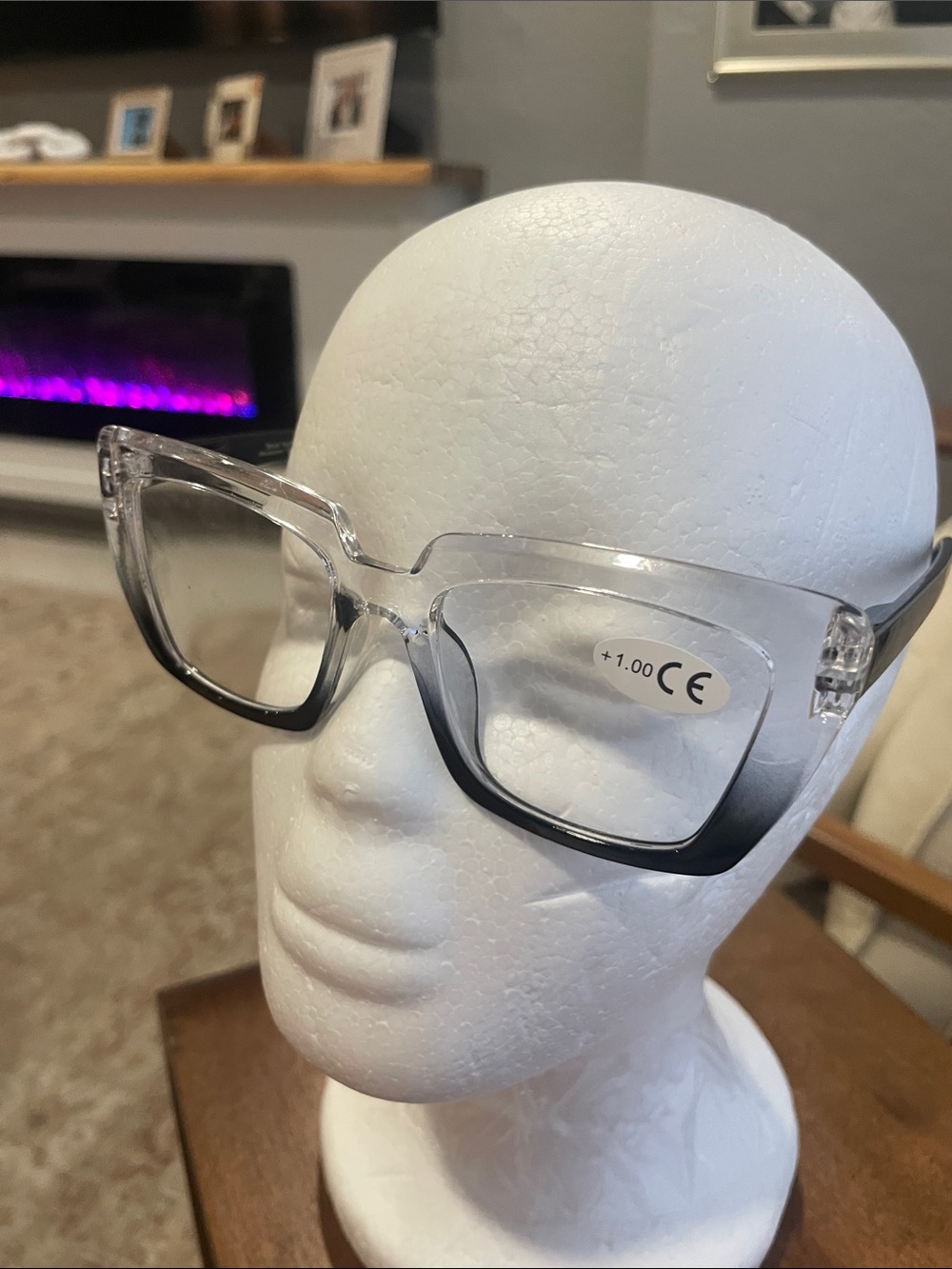 Clear to Black Gradient - Modern reading glasses
